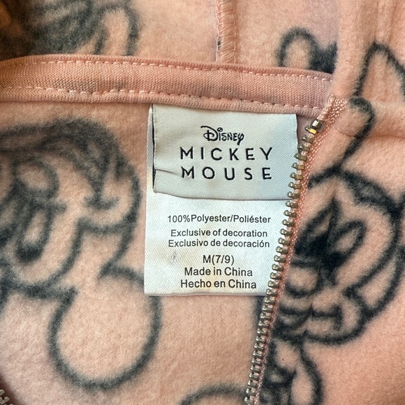 Disney Minnie Mouse Size M (7/8) Pink Sweater - Picture 2 of 4